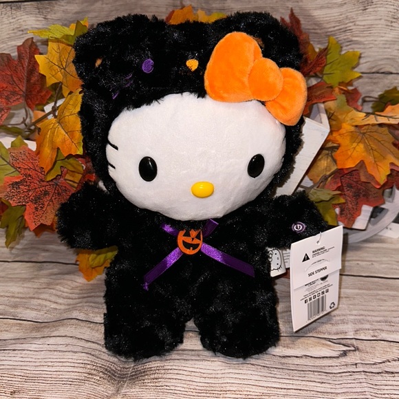 Hello Kitty Black Cat Halloween Greeter 16" - Picture 3 of 11